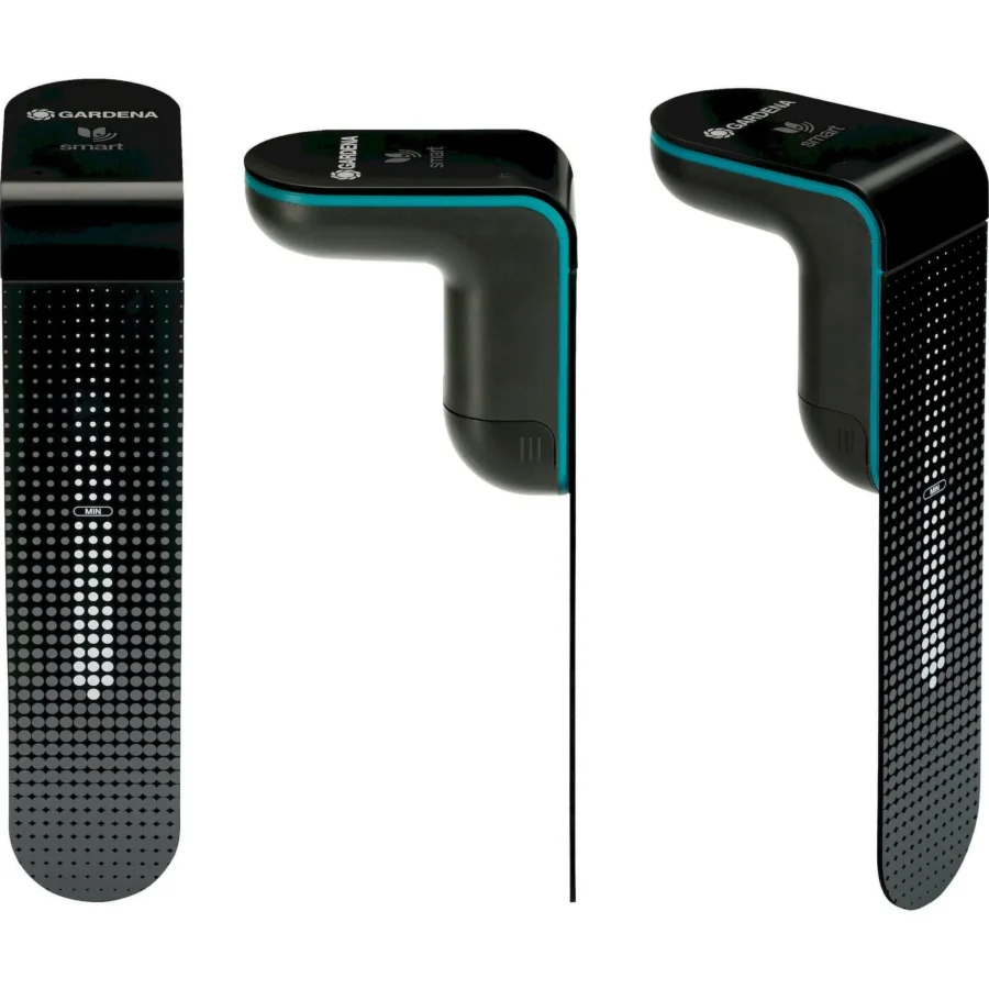 Gardena Smart Sensor Bodenfeuchte, präzise Messung der Erdfeuchtigkeit, ideal für optimale Pflanzenpflege im Garten.