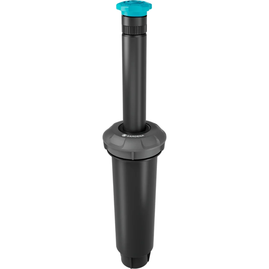 Gardena Versenkregner SD80, ideal für gleichmäßige Bewässerung großer Rasenflächen, langlebig und einfache Installation.“