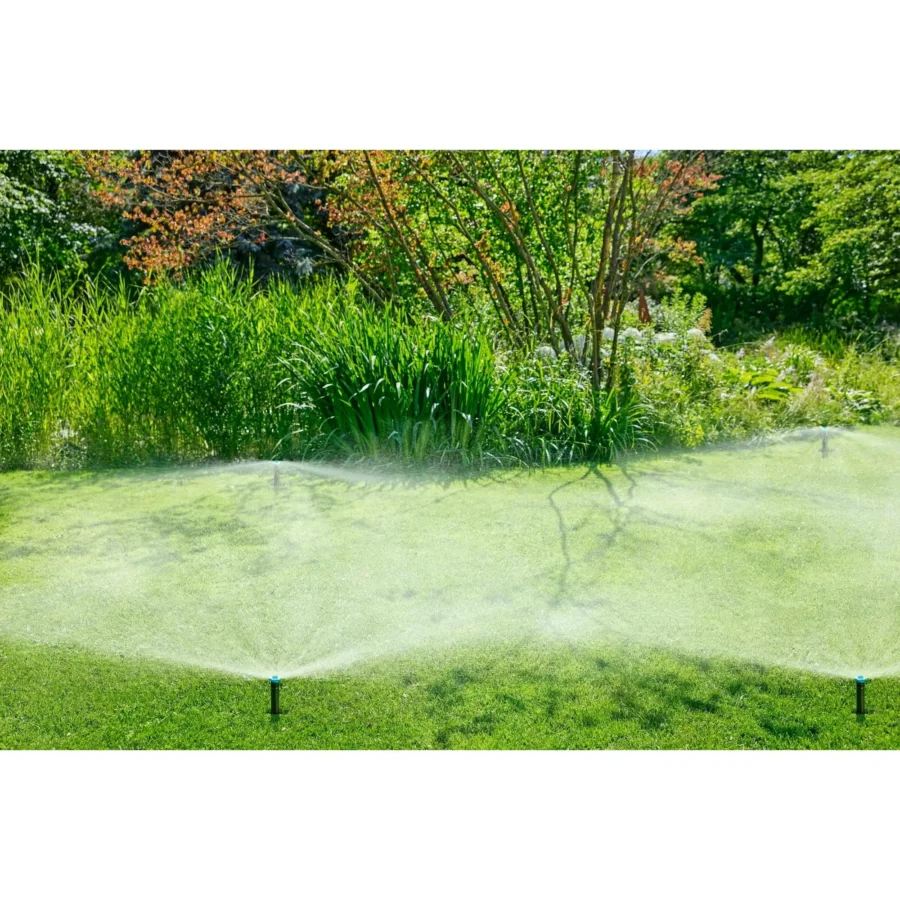 Gardena Versenkregner SD80-6 für automatische Bewässerung, optimal für Rasenflächen bis 300 m², langlebig und wartungsfrei.