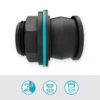Gardena Tankverbinder G1-G3, ideal für einfache Wasserverbindungen, robustes Material, perfekte Passgenauigkeit für effiziente Bewässerung.