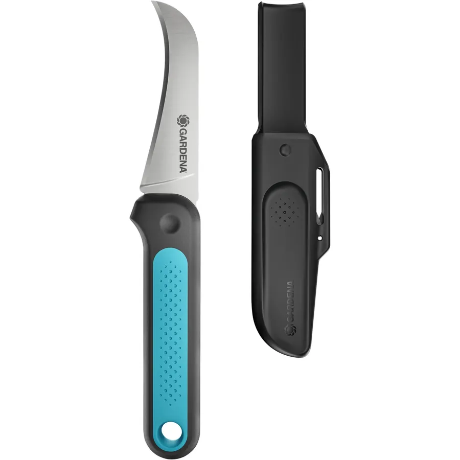 Gardena VeggieCut für einfaches Zerkleinern von Gemüse, rostfreier Edelstahl, ergonomischer Griff, ideal für schnelle Salate und gesunde Küche.