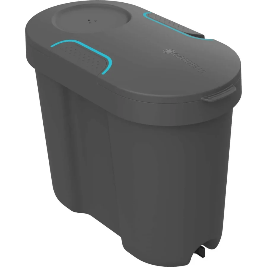 Gardena Wasseraufbewahrung mit integriertem Wasserreservoir, ideal für effiziente Gartenbewässerung und nachhaltige Nutzung.
