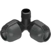 Gardena Winkelstück 25mm x 3/4 Zoll Außengewinde, ideal für flexible Gartenanschlüsse und robustes Bewässerungssystem.