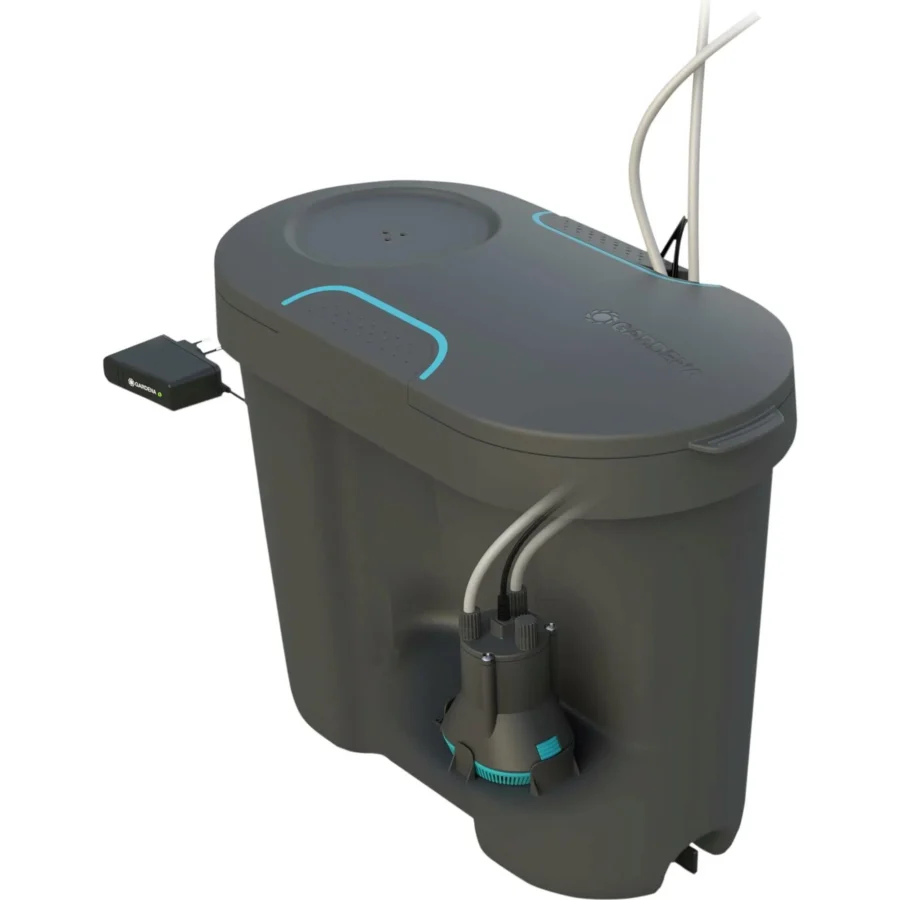 Gardena Urlaubsbewässerung für mühelose Pflanzenpflege, inklusive Wasserbehälter, ideal für Stadtgärtner und kleine Balkone.