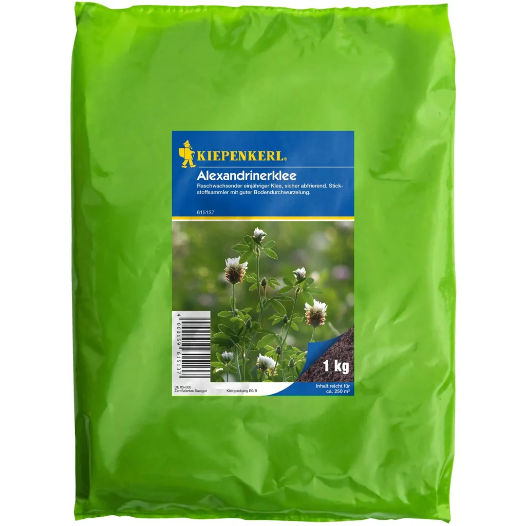 Kiepenkerl Alexandrinerklee 1 kg, ideal für proteinreiche Ernährung, aromatisch und einfach anzubauen.