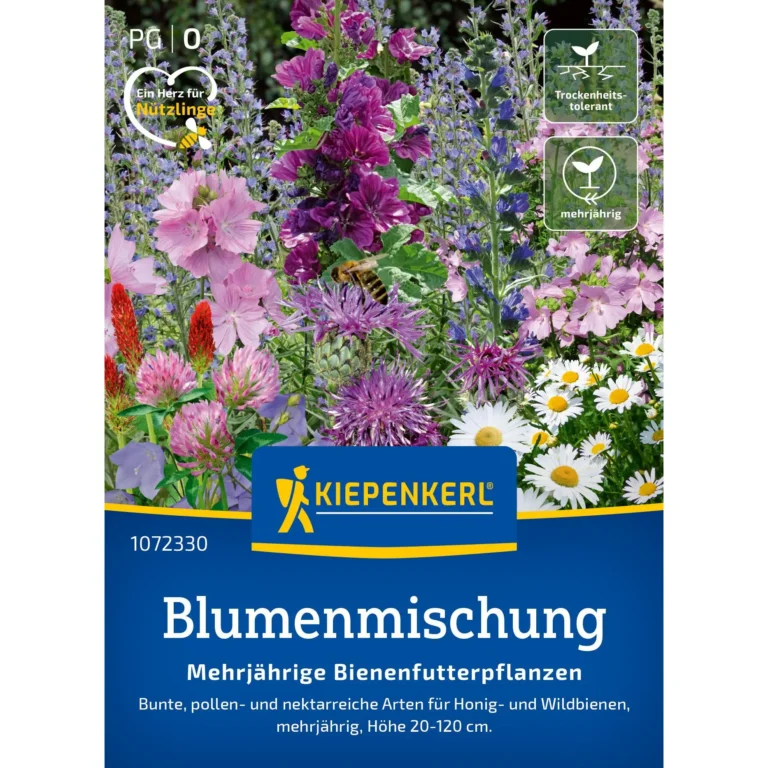 Blumen für Hochbeet - Die besten Sorten, Tipps & Beispiele für deinen Garten 1 Blumensamen-Mischung Bienenfutterpflanzen