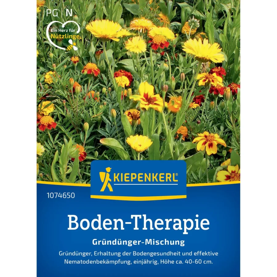 Kiepenkerl Boden-Therapiesamen-Mischung für gesunde Böden, 1 kg, verbessert die Bodenstruktur und fördert Pflanzenwachstum.