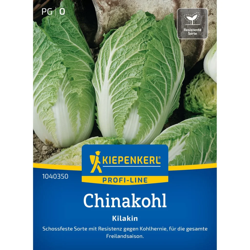 Kiepenkerl Chinakohlsamen Kilakin, 200 Samen, ideal für frisches Gemüse im eigenen Garten, pflegeleicht und robust.
