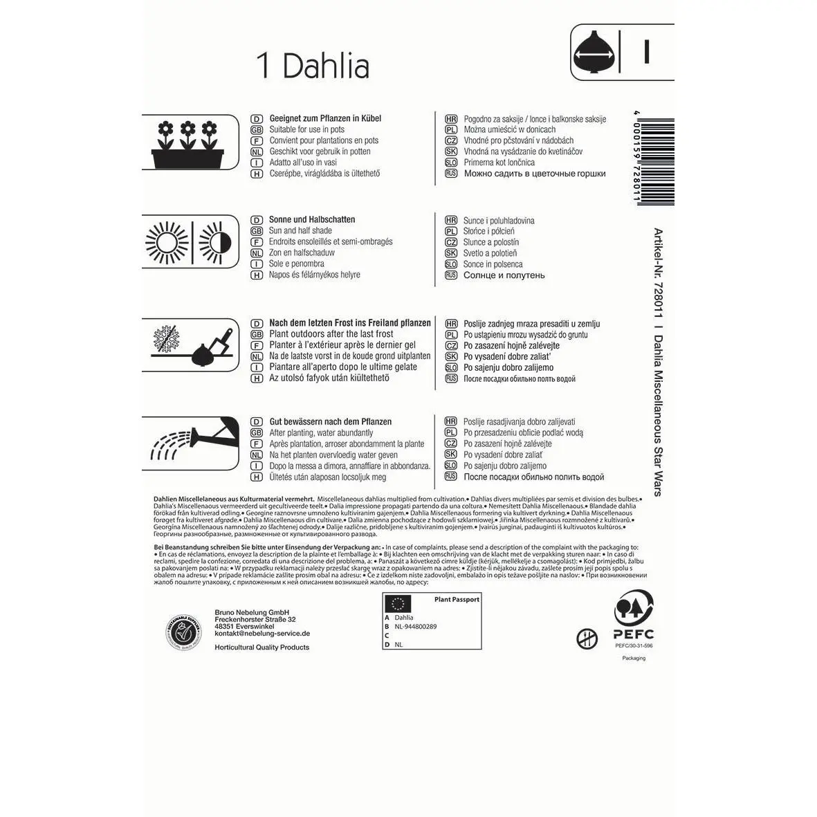 Dunkellaubige Beetdahlie Star Wars 2 Kiepenkerl Dunkellaubige Beetdahlie Star Wars, außergewöhnliche, dunkelblättrige Blütenpflanze, ideal für kreative Gärten und als Blickfang.