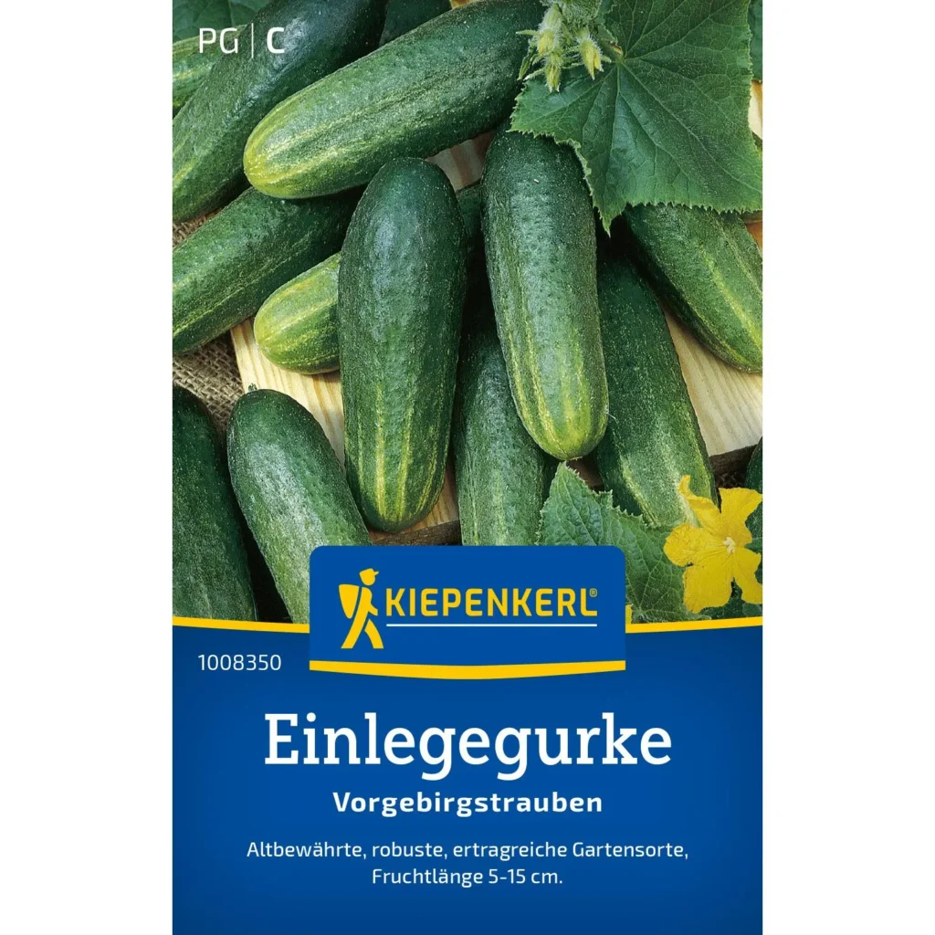 Kiepenkerl Einlegegurke Vorgebirgstrauben, knackig und aromatisch, ideal für die Selbstversorgung im eigenen Garten!