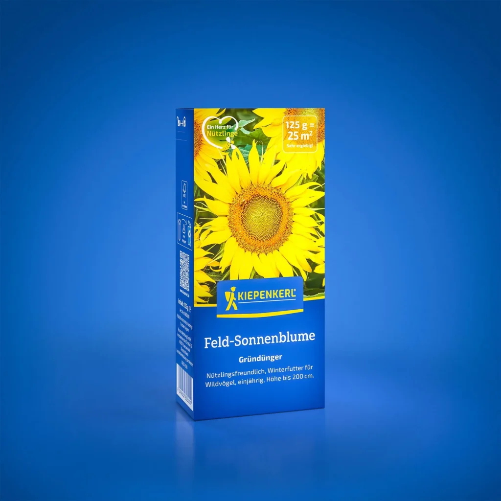 Kiepenkerl Feld-Sonnenblume 0,125 kg, ideal für lebendige Gartenakzente und bienenfreundliche Oasen.