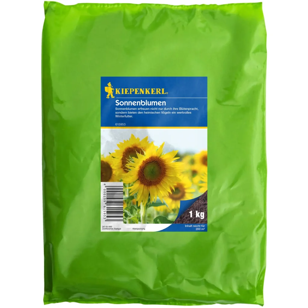 Kiepenkerl Feld-Sonnenblume, 1 kg, ideal für prächtige, bienenfreundliche Gärten, sonnige Standorte, blühfreudig.