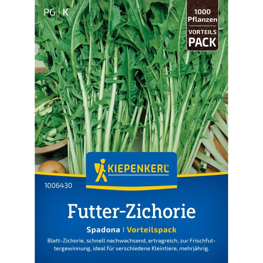 Kiepenkerl Zichoriensamen Spadona, hochwertiger Futter-Saatgut für gesunde, schmackhafte Zichorie, ideal für den heimischen Garten.