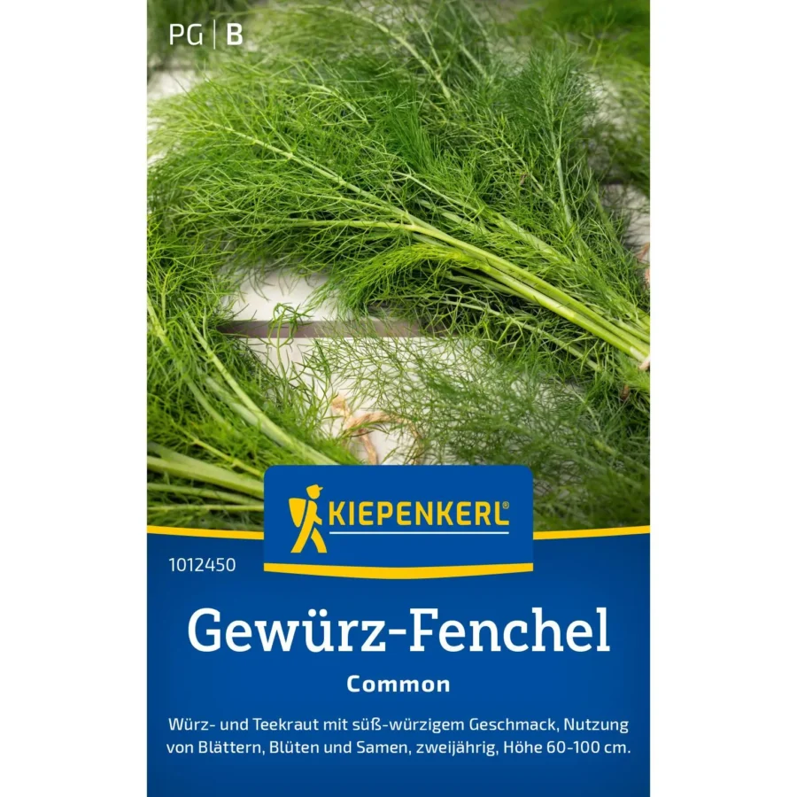 Gewürz-Fenchelsamen von Kiepenkerl, ideal für Aromatisierung von Speisen, 50 g, verleiht Gerichten eine feinwürzige Note.