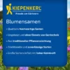 Kiepenkerl Kapuzinerkresse Tip-Top-Mischung, farbenfrohe Blüten, 6 Samenpackungen, ideal für kreative Gartenprojekte und Balkonpflanzungen.