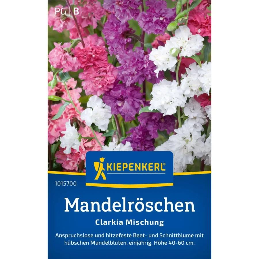 Kiepenkerl Mandelröschen-Samenmix für blühende Gärten, bunt, ideal für sonnige Beete und insektenfreundliche Oasen.