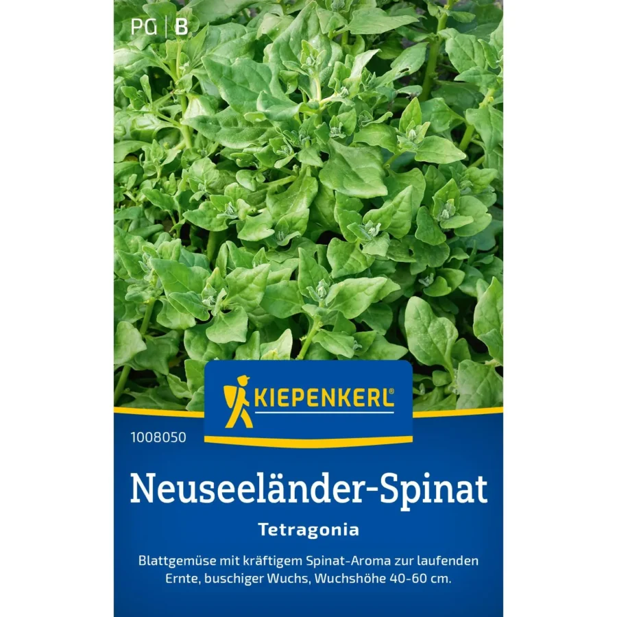 Kiepenkerl Neuseeländer Spinat Samen, reich an Nährstoffen, ideal für gesundes Wachstum im Garten, 500 Stück.
