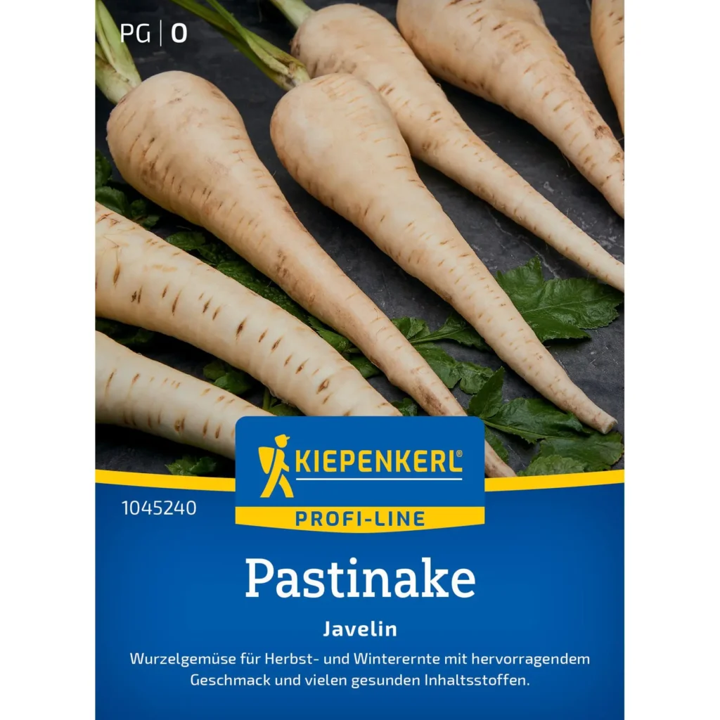 Kiepenkerl Pastinake Javelin F1, ertragreiche Gemüse-Sorte, ideal für abwechslungsreiche Beete, 100% Bio-Saatgut.