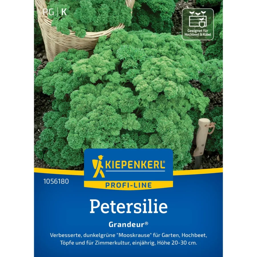 Kiepenkerl Petersilie Grandeur®, aromatische, robuste Küchenkraut-Saat, ideal für Balkon und Garten, 2 g für reichhaltige Ernten.