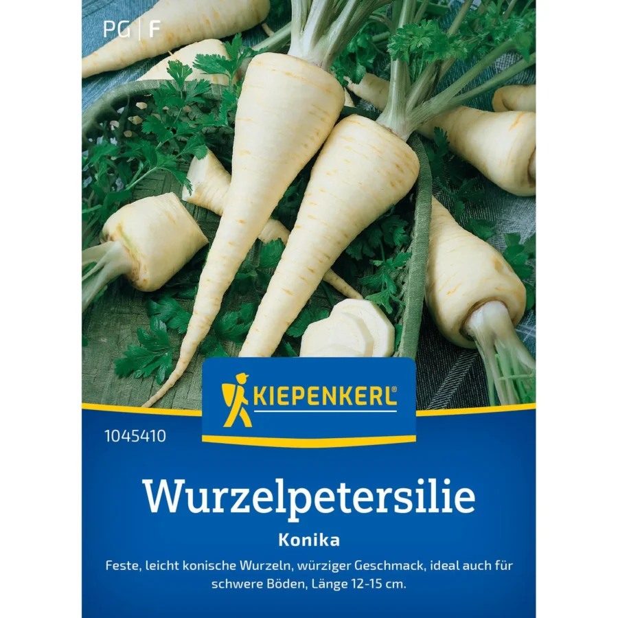 Kiepenkerl Petersilienwurzel-Samen Konika, ca. 2 g, ideal für aromatische, gesunde Biertepete und frische Küche.