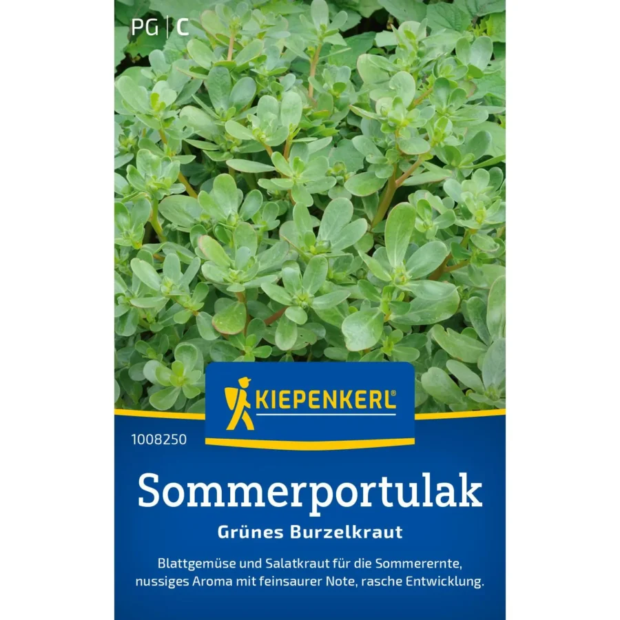Kiepenkerl-Portulak-Sommerportulak, ideal für frische Salate, würziger Geschmack, robust und pflegeleicht, perfekte Ergänzung für Ihren Garten.