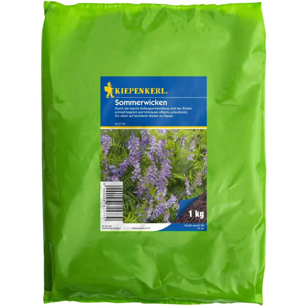 Kiepenkerl Sommerwicke, 1 kg, ideal für blühende Sommergärten, pflegeleicht und bienenfreundlich, perfekt für nachhaltigen Anbau.