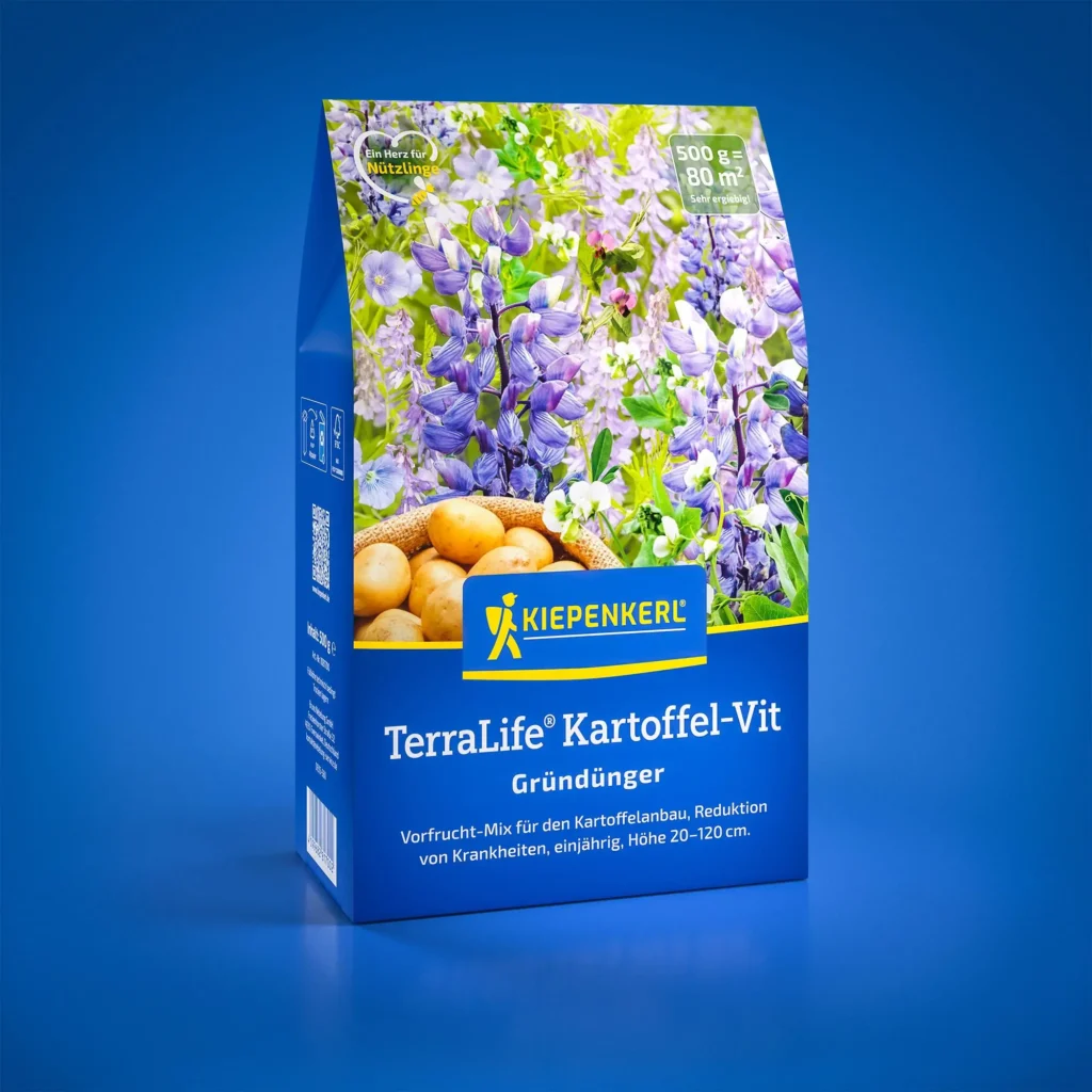 Kiepenkerl TerraLife® Kartoffeln, 0,5 kg, nährstoffreich für gesundes Wachstum, ideal für Garten und Balkon.