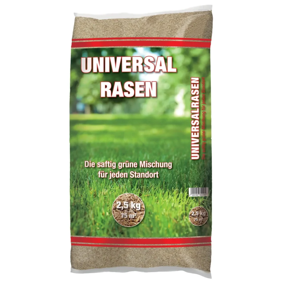 Pegasus Universalrasen 2,5 kg, hochwertiger Rasensamen für üppige, grüne Rasenflächen, ideal für schnelle Begrünung und Pflegeleichtigkeit.