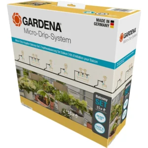 Gardena Micro-Drip-System Tropfbewässerung Set Balkon (15 Pflanzen)