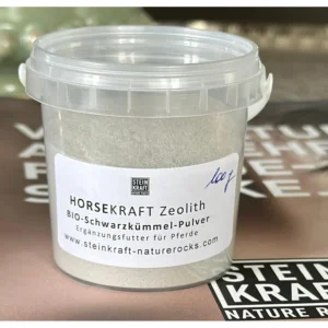 HORSEKRAFT Schwarzkümmel mit Zeolith Pulver Probe