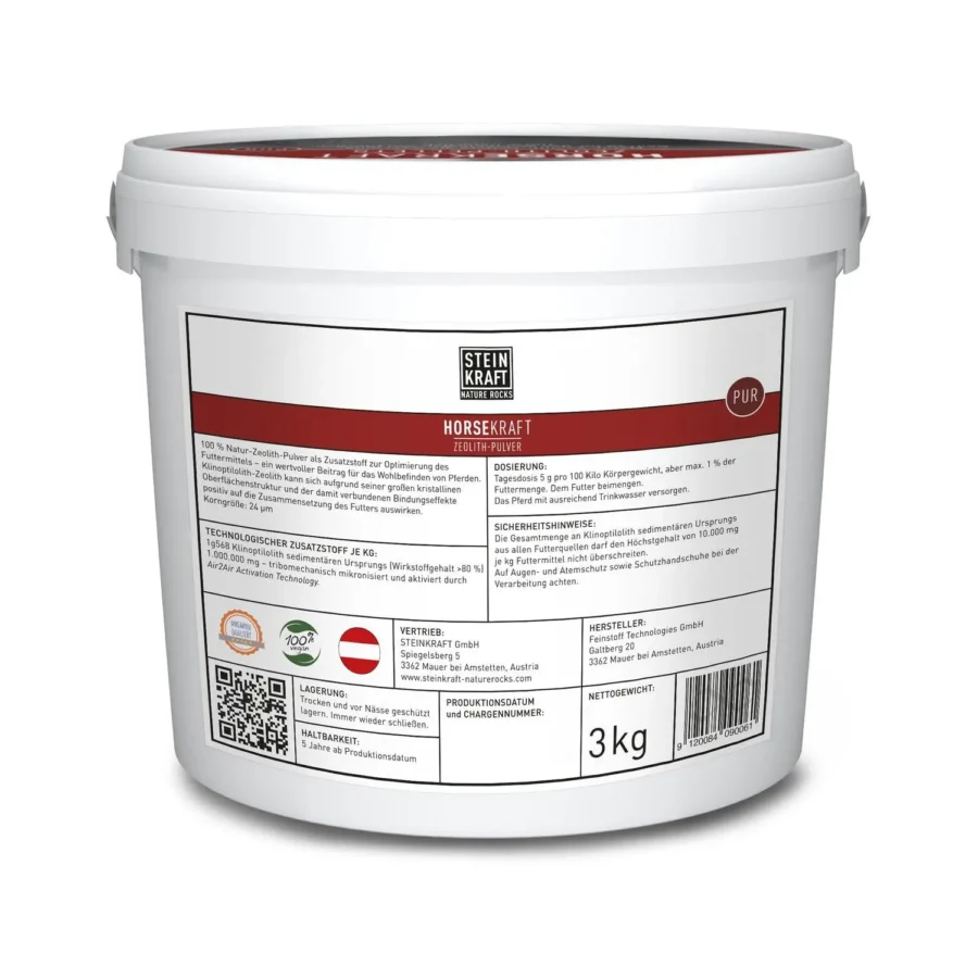 HORSEKRAFT Zeolith Pulver für Pferde 3kg – Bild 2