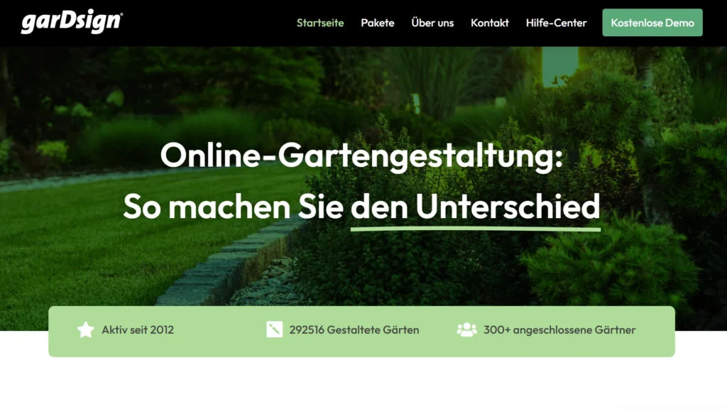 So funktioniert KI-gestützte Gartenplanung - Tools, Praxisbeispiele & Tipps 4 Screenshot der Benutzeroberfläche von garDsign mit 3D-Gartenplan, Werkzeugleiste und Bepflanzungsvorschlägen