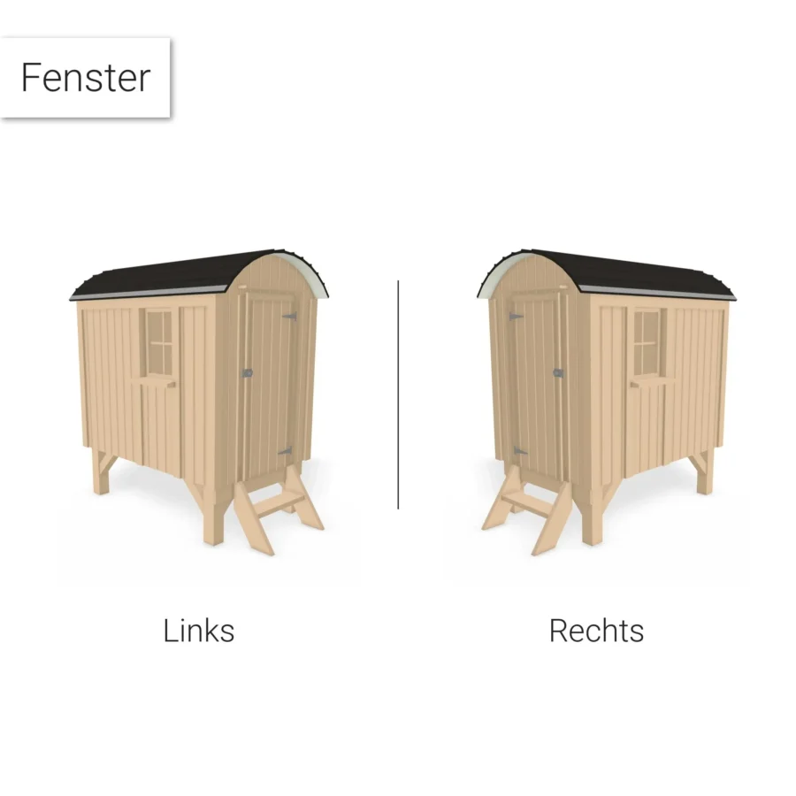 Kinderspielhaus Pünktchen & Anton - Bauwagen aus Holz mit Terrasse & Hochebene – Bild 8