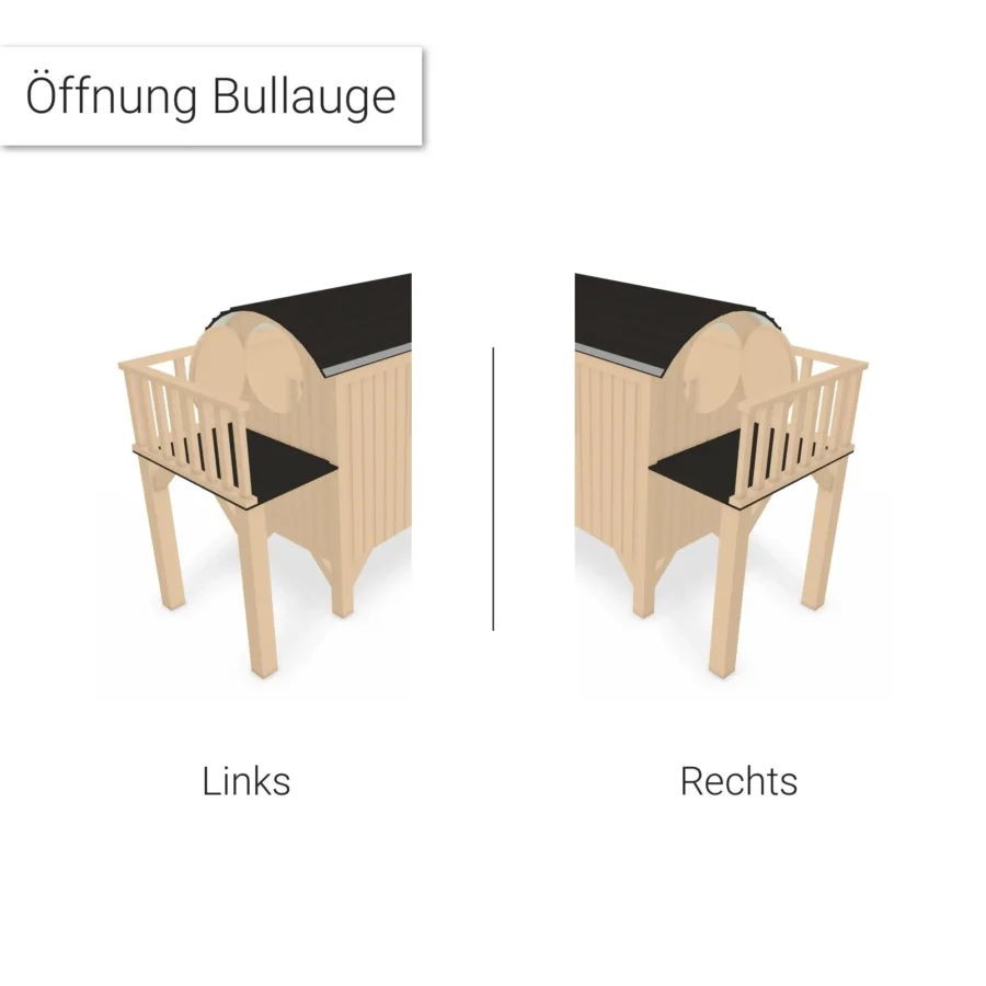 Kinderspielhaus Pünktchen & Anton - Bauwagen aus Holz mit Terrasse & Hochebene – Bild 9