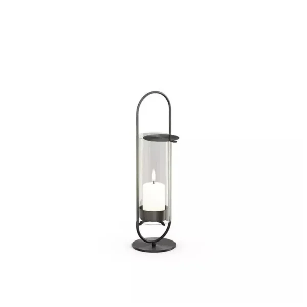 OVAL CANDLE 35 schwarz