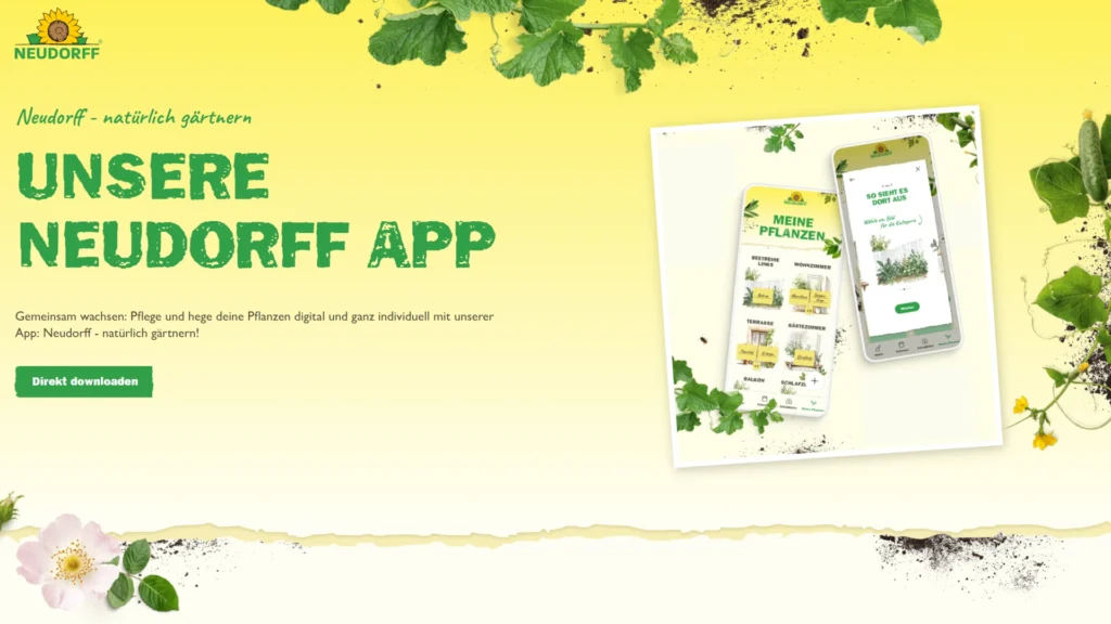 Neudorff App – Digitale Pflanzenpflege mit Tipps für Garten und Zimmerpflanzen