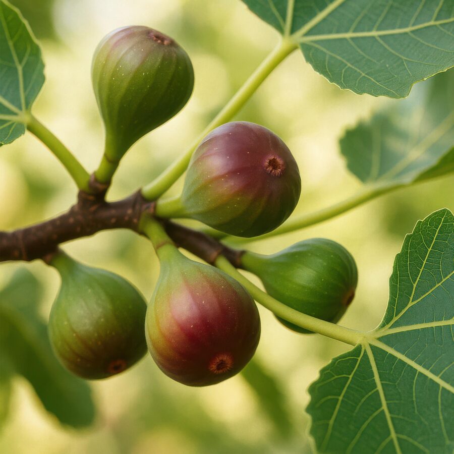 Feigenbaum - Ficus caria Little mis Figgy - Rote Frucht - 2 Pflanzen - Topf 15cm Höhe 50cm – Bild 5