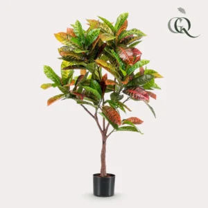 Kunstpflanze - Croton Codiaeum - Wunderstrauch - ↨120 cm