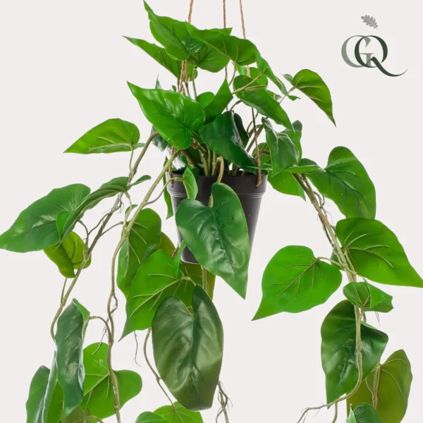 Kunstpflanze - Philodendron Hängepflanze - ↨80 cm