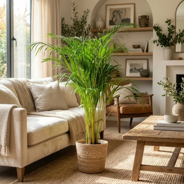 Goldfruchtpalme (Dypsis Lutescens Areca) - Pflegeleichte Zimmerpflanze - 90-100 cm - Topf 21 cm
