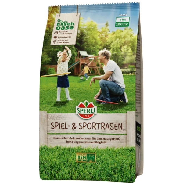 Spiel- & Sportrasen RSM 2.3 (Premium Rasensamen), 2 kg