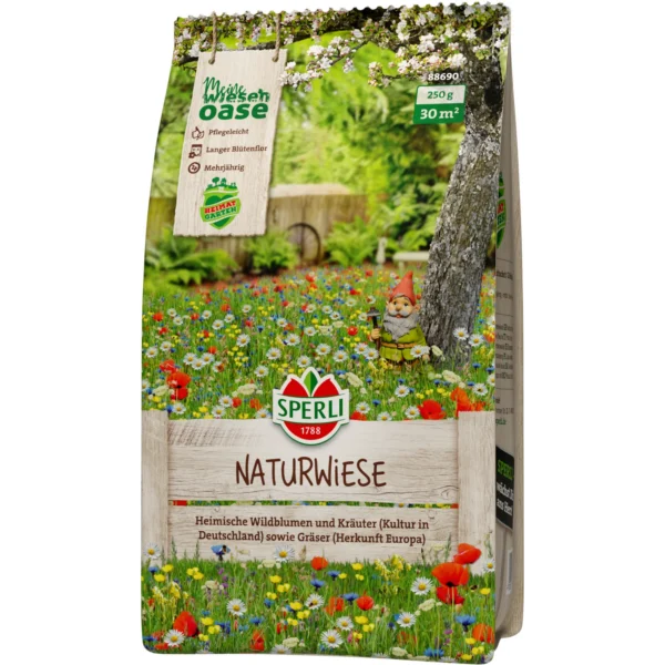 Naturwiese heimische Wildblumen (Sperli), 0,25 kg Rasensamen