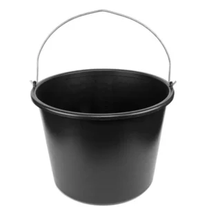 Bradas Baueimer 16 Liter aus PVC, schwarz