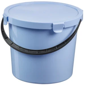 Plast Team Pflückeimer mit Deckel, 10 Liter, hellblau